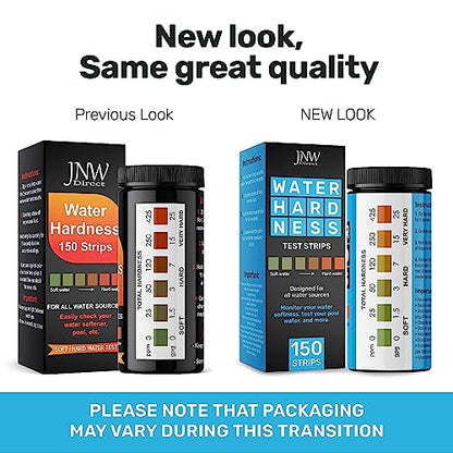 Water Hardness Test Strips for Home Water - 150 Strips Kit | Includes 150 water hardness test strips for tap, well and softened water with fast results and an easy color chart. - style: WATER HARDNESS TEST STRIPS - 150 STRIPS