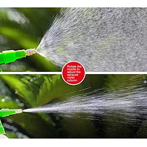 Garden Pump Sprayer 68 oz/0.5 Gallon Hand Held Pressure Bottle Brass Adjustable Nozzle Large Capacity Water Weed Flower Plant Mister Lawn Home Washing Spray 2L (Green) - color: Green