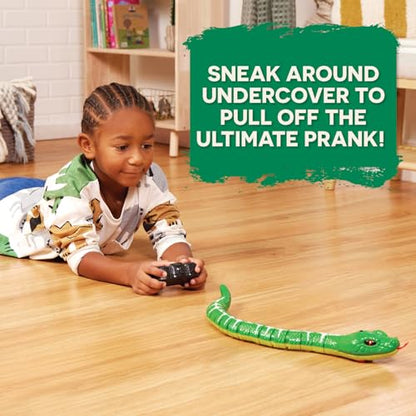 Terra by Battat Remote Control Snake, Emerald Tree Boa, Green, Animals | Electronic snake toy with remote, LED light-up eyes, S-shaped movement, includes 1 snake and 1 remote control, 6+ Years - style: Snake (Green)