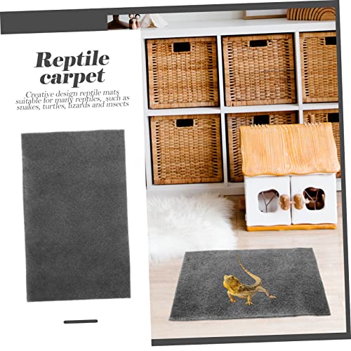 LIOOBO 2pcs Reptile Tank Accessories Decorative Reptile Carpet Tortoise Bedding Cypress Mulch Pad Household Snake Bedding