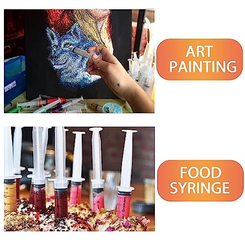 10mL Syringe for Liquid, Food, Oral, Scientific Labs, Measurement, Dispensing, Press-In Adapter, Craft, Big Tip with Cap- 3 Pack 10ml Syringes with tsp & mL Measurement - style: 10 ml-tsp