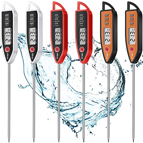Digital Thermometer Food Meat Candy Water Immediate Read Thermometer for Kitchen Cooking(6 Pcs)