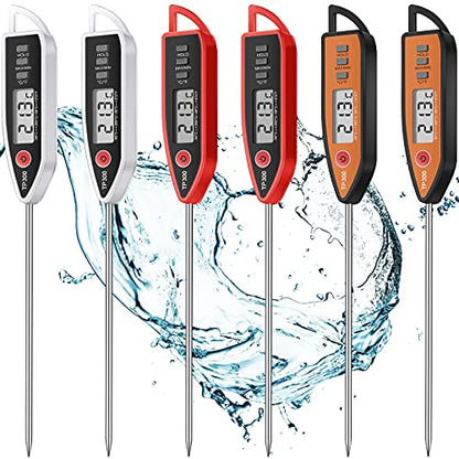 Digital Thermometer Food Meat Candy Water Immediate Read Thermometer for Kitchen Cooking(6 Pcs)