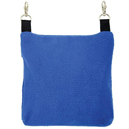Exotic Nutrition Economy Carry Bonding Pouch (Blue) - for Sugar Gliders, Squirrels, Marmosets, Hamsters, Rodents, Rats, Reptiles, & Other Small Pets - color: Blue