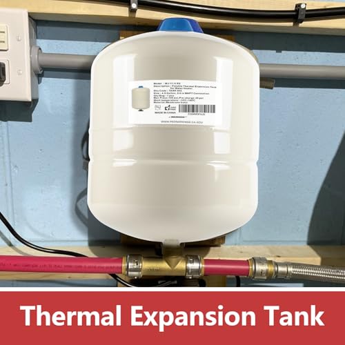 1PC EFIELD Water Heater Expansion Tank, 4.5 Gallon, 3/4 in MNPT Connection | Thermal Pressure Protection, Safe for Potable Water-TANK002(1) - size: 4.5 Gallon