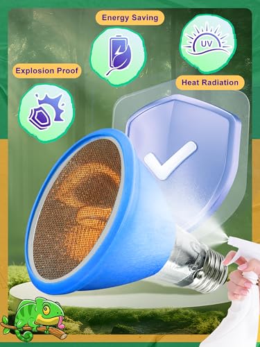 75 Watt Heat Bulb and 125 Watt UVA UVB Bulb