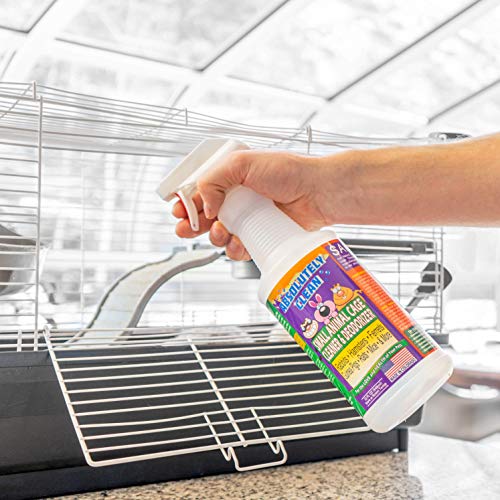 Amazing Small Animal Cage Cleaner, Just Spray/Wipe, Easily Removes Messes & Odors - Hamster Cages, Mice, Rat Cage, Guinea Pig Cage, Rabbit Cage, Ferret Cage, Dog Cage - USA Made - style: 32 Fl Oz (Pack of 1)