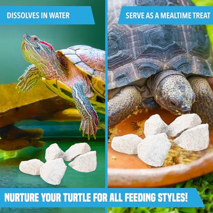 JOR Calcium Rocks for Turtles, Ideal for Shrimps, Crayfish, Hermit Crabs, and Snails, Water Conditioner for 14-Gallon Tank, Aquarium Décor, Approximately 0.5", 3-6 Pieces, 2 oz.
