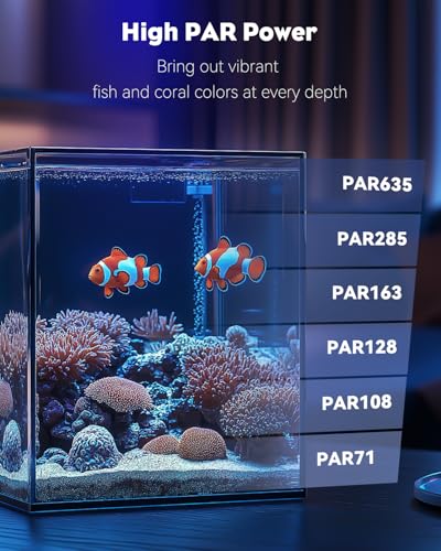 Pawfly 15 W LED Aquarium Light with Brilliant Blue White Red Lights for 1 to 10 Gallon Fish Tank - size: For 1 to 10 Gallon Fish Tank