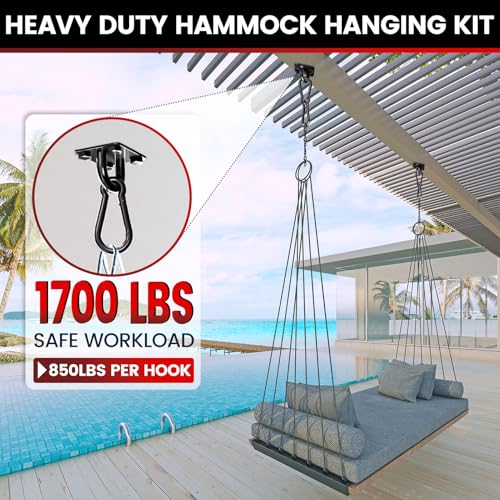 304 Stainless Steel Pad Eye Snap Hook,M10 Ceiling Hook 1700Lb,8Pc | Hanging Kit with Screws for Hammock Chair Swing, Yoga Gym Equipment, Sun Shade Sail, Plant Hangers & Marine Boat Hardware - size: 4 Inch, style: Black Rhombus