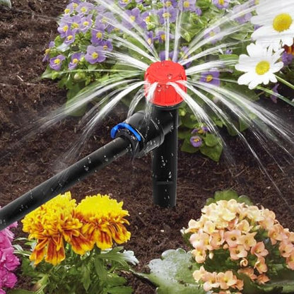 10PCS 1/4 inch Tubing Drip Irrigation Emitters Sprayer, Emitter Sprayer with Stake, Irrigation Dripper Sprinklers for Drip Irrigation System Parts & Connectors - color: 1/4" Drip Irrigation Vortex Emitters
