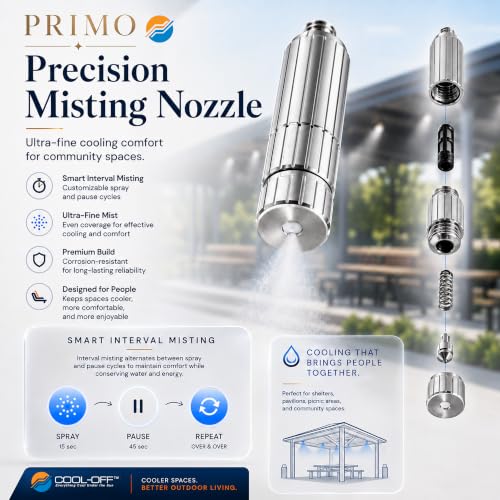 40’ High-Pressure Mist Cooling System Kit with Premium Edition Remote Pump W/App Control Comes with the Upgraded CO150 Pump (.008-20 nozzles) (Black 1/4" Tubing 40 ft) - color: 40' w/ 20- .008" Nozzles For Dry Climates