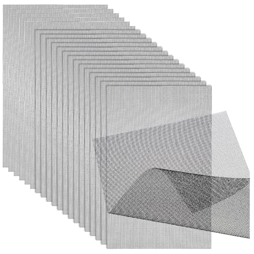 20Pcs Flower Pot Hole Mesh Pad Mesh for Plants 11.8x7.8 Inch | Drainage Meshes, Planter Meshes, Bottom Grid Mat, Plant Succulent Potting Mat, Bonsai Pots Barrier