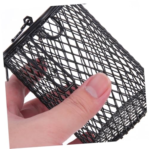 2Pcs Reptile Heat Lamp Mesh Cover Scalding Shade for Bird Cage Reptile Box Easy to Install Heating Accessory for Parrots Turtles and Lizards
