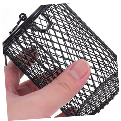 2Pcs Reptile Heat Lamp Mesh Cover Scalding Shade for Bird Cage Reptile Box Easy to Install Heating Accessory for Parrots Turtles and Lizards