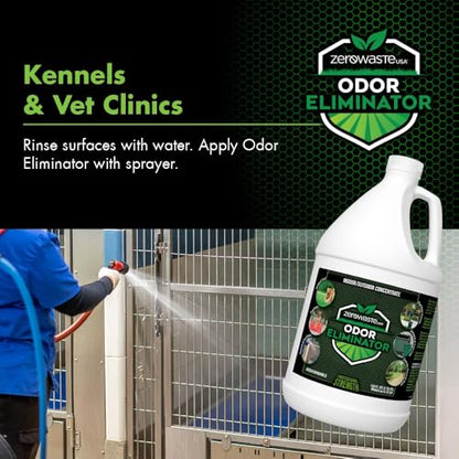 ZERO WASTE USA Odor Eliminator Ultra Concentrate - 1 Gallon | - Commercial Strength Enzyme Cleaner - Eliminates odors from Any Organic Matter - Makes up to 32 Gallons - size: 128 Fl Oz (Pack of 1)