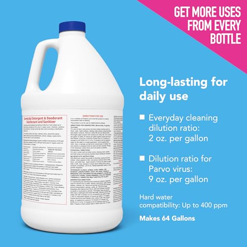 ATP KennelSol Disinfectant & Cleaner for Kennels, 128 fl oz, 1 ct | EPA-Registered, Concentrated Formula, Industrial Germicidal Detergent and Deodorizer for Shelters and Rescue Organizations - size: 128 Fl Oz (Pack of 1)