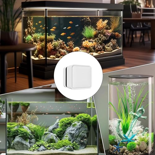 Magnetic Fish Tank Cleaner Small Powerful Scrubber Brush | Aquarium Glass Cleaner for Saltwater Betta Algae Turtle Reptile Terrarium Wall Kitchen Living Room Water