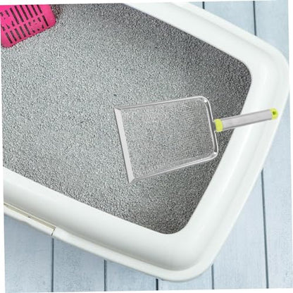 KESYOO Stainless Steel Cat Litter Scoop Litter Shovel for Easy Cleanup Lightweight Design Wide Mouth for Pet Waste for Cat Owners and Reptile Terrariums