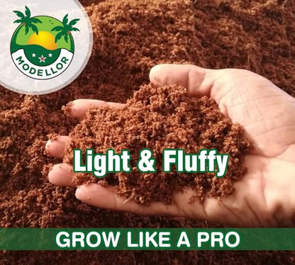 (10 lb) Premium Super Washed Coco Coir Brick, High Yield 18 to 20 gallons [72 to 80 quarts], Seed Starter, Organic, pH Balanced, Gardening, Indoor, Outdoor use