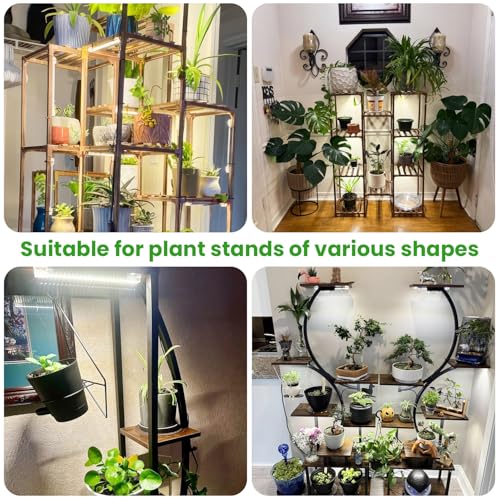 Wiaxulay 8in Grow Lights for Indoor Plants, Full Spectrum Plant Light Strip | 112 LEDs Under Cabinet Grow Lamp with 6/12/16 H Timer, 3 Lighting Modes, Ideal for Plant Stand, Shelf, Seed Starting 2 Pack - size: 2 Pack