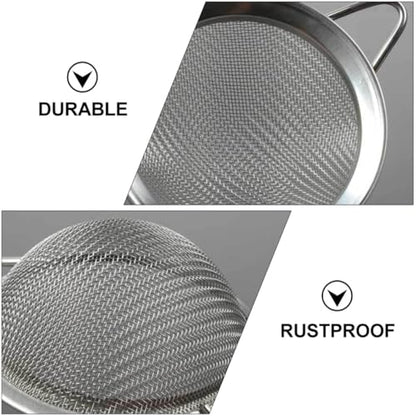 SUPVOX 2pcs Lizard Sand Shovel with Metal Mesh Sifter for Reptile Terrarium Cleaning, Fine Mesh Poop Sand Scooper Tool for Reptiles and Amphibians