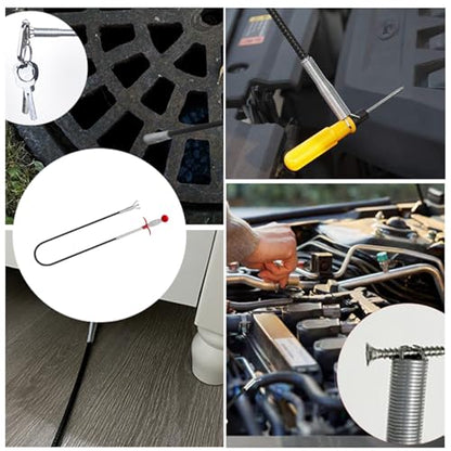 Upgraded Drain Snake, 76 inch Hair Drain Clog Remover Tool ， Sink Snake Drain Clog Remover for Sewer Kitchen Bathroom - style: 76IN