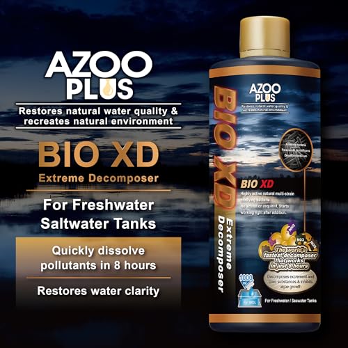 AZOOPLUS BIO XD Extreme Decomposer Nitrifying Bacteria for Freshwater and Saltwater Fish Tank 8.45 Ounces - size: 8.45 oz