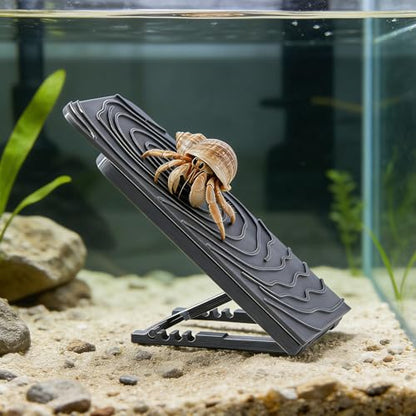 Reptile Climbing Wall, Bearded Dragon Climbing Exercise Ramp, 4 Angle Adjustable Climb Rock Wall for Gecko, Reptile Tank Accessories for Leopard Gecko, Lizards, Hermit Crab