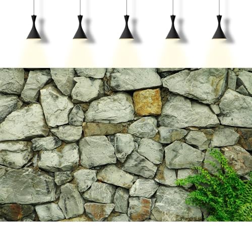 Stone Aquarium Background Natural Rock Fish Tank Background Rocky Glass Terrarium Background Stone Rock Reptile Habitat Background Poster Stone Wall with Green Grass Aquarium Backdrop 24x12in - color: Grey_Green, size: 24(W)x12(H)inches/ 60(W)*30cm(H)