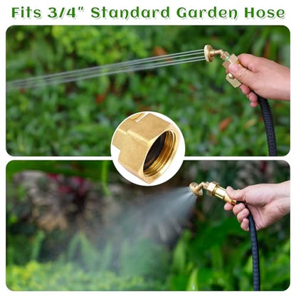 Misting Nozzle,Heavy Duty Garden Hose Mister Nozzle, Adjustable Water Spray Pattern From Powerful Jet To Mist,Ideal For Misting Delicate Plants (8-Hole, 1) - size: 8-Hole