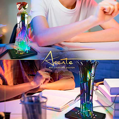 20 LED Lighted Base for Glass Art - Rectangular Satin Matte Black White Light Stand Base for 3D Art Glass, Room Decor and Gemstones and Crystals - AC/USB Adapter Powered (Black) - style: 20 LED