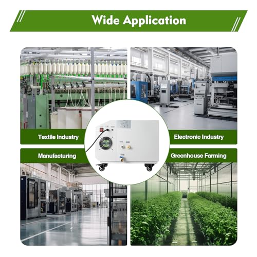 Ultrasonic Industrial Humidifier, 3kg/H Commercial Air Humidifier Sprayer Agricultural Automatic Mist Cooling Whole House Machine, 10L Large Volume for Warehouse Greenhouse Garden Industrial