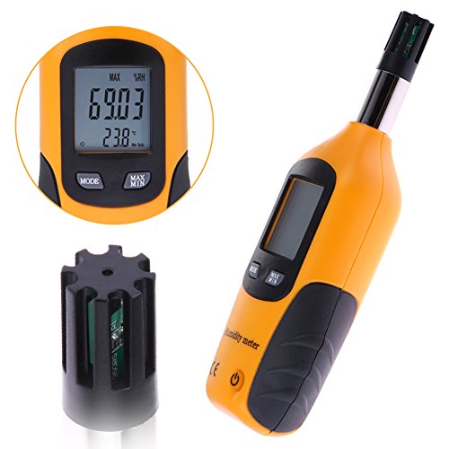 Mengshen® Digital Temperature and Humidity Meter | Dew Point Measurement, Wet Bulb Temperature, Battery Included