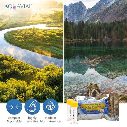 Water Testing Kit 2 Pack - E Coli and Coliform Test for Drinking, Pool, Pond, Lake, Well Quality - Bacteria Tester