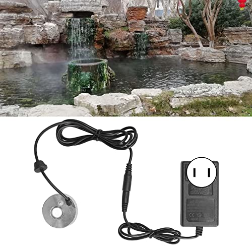 Luocute Ultrasonic Mist Maker Fogger, Aluminum Alloy Cool Mist Water Fountain Atomizer, Suitable for Pond, Rockery, Fish Tank, Vase and Indoor Décor