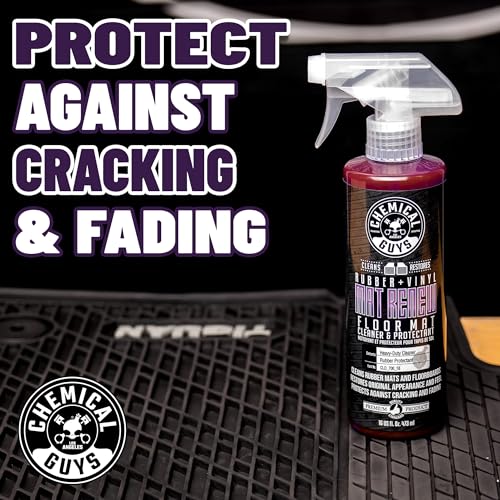 Chemical Guys, Heavy Duty Floor Mat Cleaning Kit, Mat Renew & Brush, 5 Pc | Mat Renew cleaner, drill brush and Workhorse towels clean and revive rubber and vinyl mats and liners - size: 3.2 Fl Oz (Pack of 5)