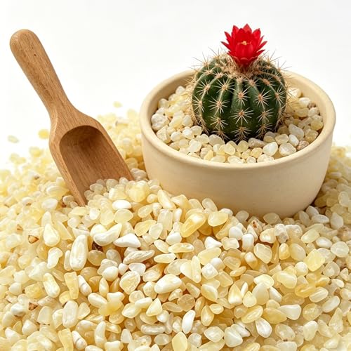 1/8 Inch Aquarium Gravel, Cream Beige Small Pebbles for Fish Tank, Succulents, Indoor Plants, Terrarium, Vase Filler, Natural Mini River Rocks for Drainage and Top Dressing, 6LB - color: Cream Beige, size: 6LB