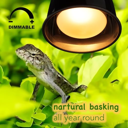 100W Reptile Heat Lamp Bulbs, 2 Value Pack, Daylight Basking Spot, 2025 G3, Bearded Dragon/Turtle/Lizard/Snake Heating Bulb, UVA Heat Lamp, Basking Light for Reptiles