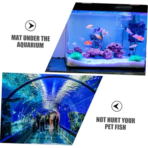 Levemolo 2pcs Nonslip Fish Tank Mat Thickened Cushioning Pad for Reptile Terrariums Thick Heat Absorption Stability for Aquariums and Fish Tanks