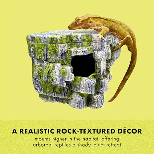 Zilla Vertical Décor Rock Cave 8.75 x 5.875 x 7.25",Grey