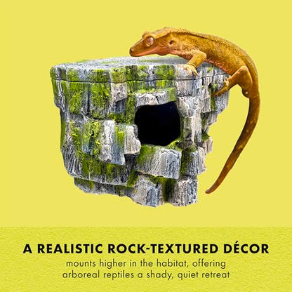 Zilla Vertical Décor Rock Cave 8.75 x 5.875 x 7.25",Grey