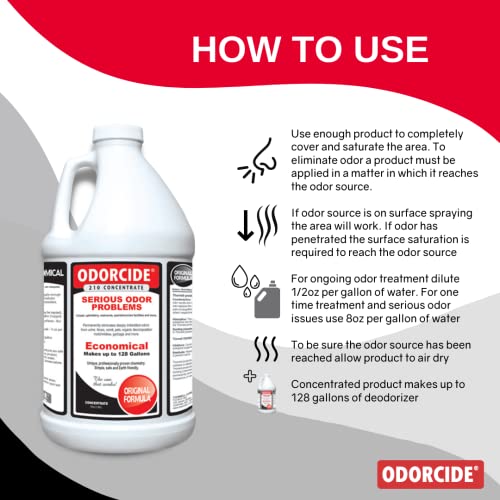 Odorcide 210 Original ScentHalf Gallon Size - size: 64 oz