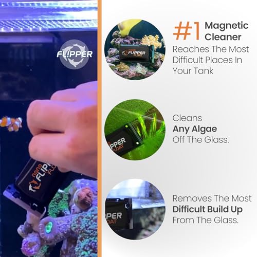 - Flipper Nano Aquarium Algae Cleaner For Glass Tanks Only Upto 1/4-Inch … - size: 1 Count (Pack of 1)