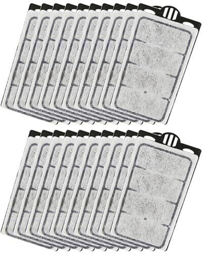 Moonorange 20 Pack Auqarium Filter Replacement Plates, Turtle Tank Filter Cartridges, Suitable for 3.5W 280L/H Low-Water Filter
