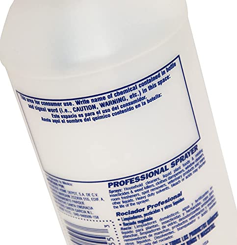 Zep Professional Sprayer Bottle - 32 oz (Case of 12) - HDPRO1 - Versatile Adjustable Nozzle Spray Bottles with a Fine Mist or Powerful Spray, Refillable for Diluted Concentrate