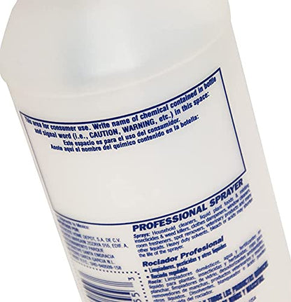 Zep Professional Sprayer Bottle - 32 oz (Case of 12) - HDPRO1 - Versatile Adjustable Nozzle Spray Bottles with a Fine Mist or Powerful Spray, Refillable for Diluted Concentrate
