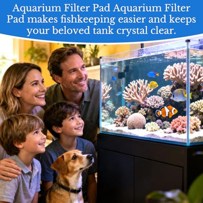 MAQIHAN Aquarium Filter Media Pad - White Filter Floss, 39.4 x 11.8 Inch | Filter Foam Roll, Fish Tank Filter Floss for Freshwater & Saltwater Aquariums, Ponds, Turtle Tanks, Polishing Pad Clear Water