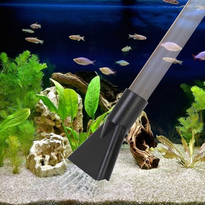 Peohud Small Gravel Vacuum for Aquarium, Multifunctional Fish Tank Cleaner, Aquarium Gravel Cleaning Kit for Water Changing, Sand Cleaning