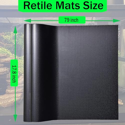 Bearded Dragon Tank Accessories, Large Reptile Carpet, Reptile Mat, Bearded Dragon, Leopard Gecko Substrate,Bearded Dragon Tank Flooring, Snake,Tortoise Bedding(18"x80")